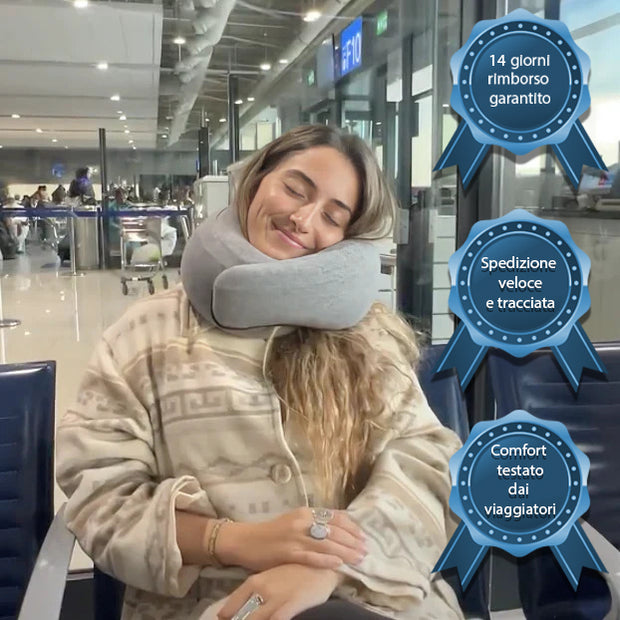 ErgoFluff™ Cuscino Ergonomico da Viaggio