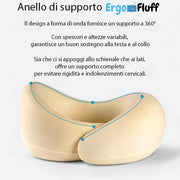ErgoFluff™ Cuscino Ergonomico da Viaggio